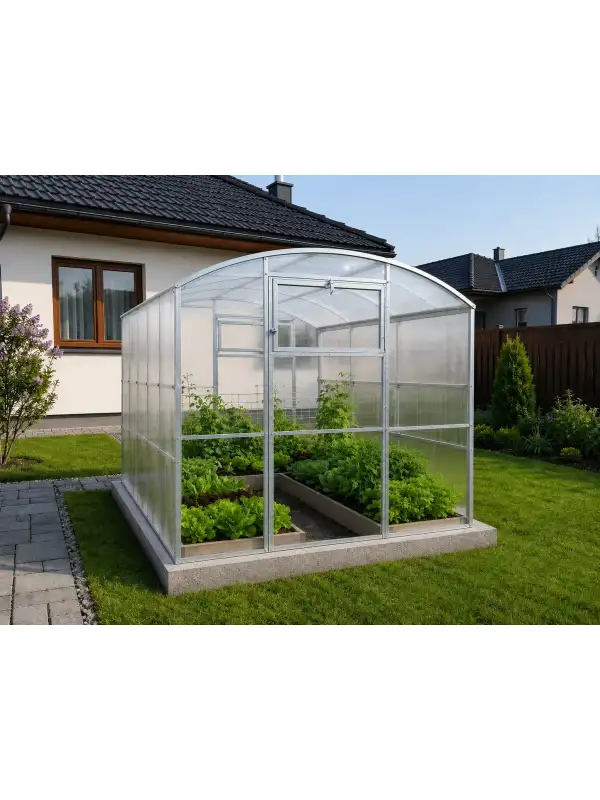 Polycarbonat Gewächshaus  FAUNA – 2,5 m breit