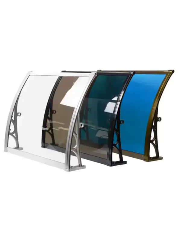 Vordach aus massivem Polycarbonat