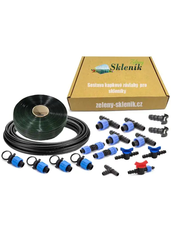 Tropfbewässerungs-Set für Gewächshaus mit 4 Meter Breite