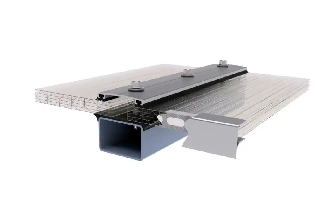 Hliníkový zeleny sklenik profil  