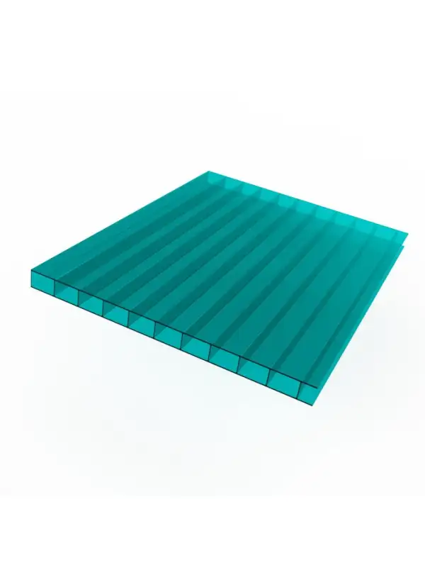 Zellstrukturierter Polycarbonat UNAPLAST (türkis)