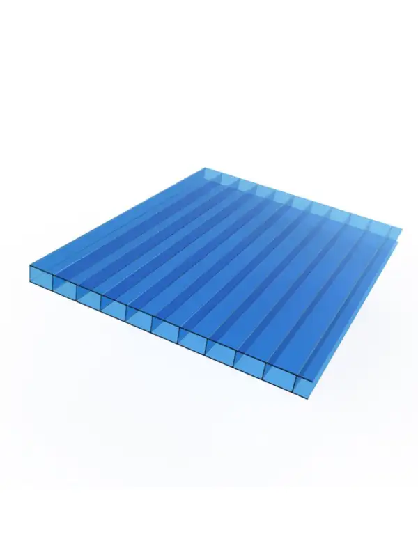Zellstrukturierter Polycarbonat UNAPLAST (blau)